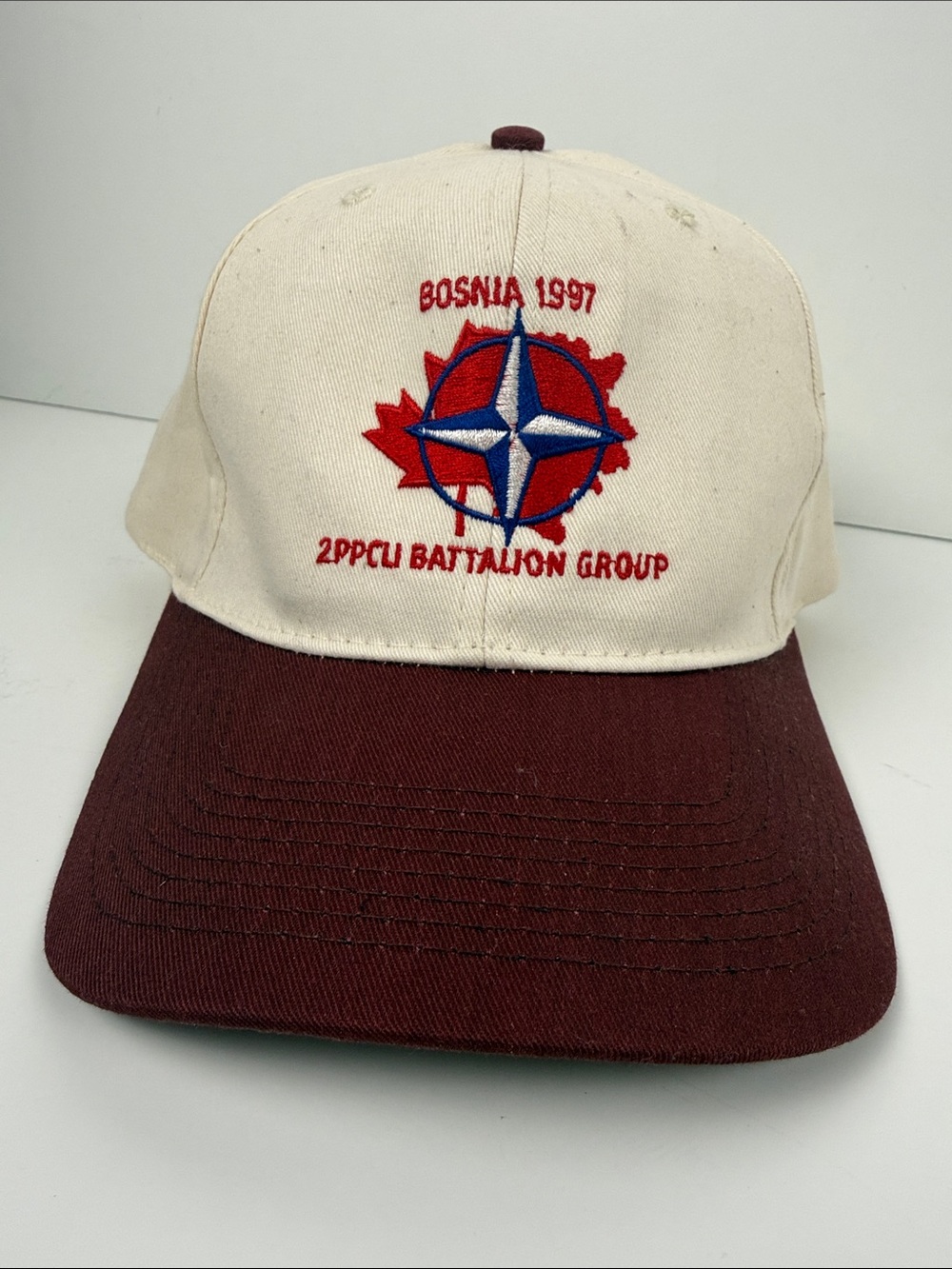 Bosnia 1997 2PCLU Battalion Group Embroidered Two-Tone Cap